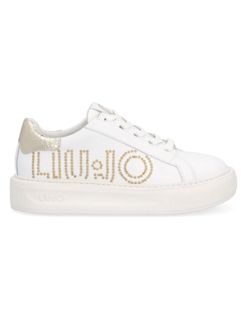 Sneakers Kylie en Cuir blanc/doré