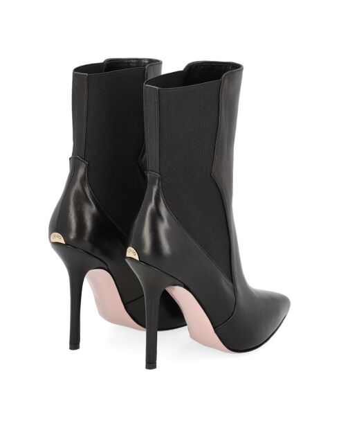 Bottines Marilyn en Cuir noires