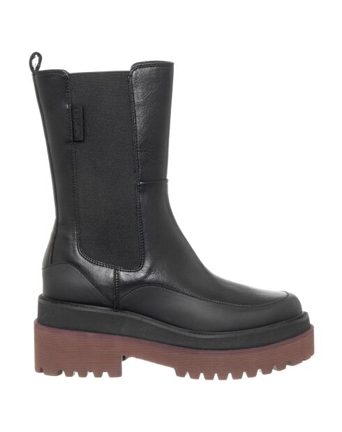 Chelsea Boots Gia en Cuir noires