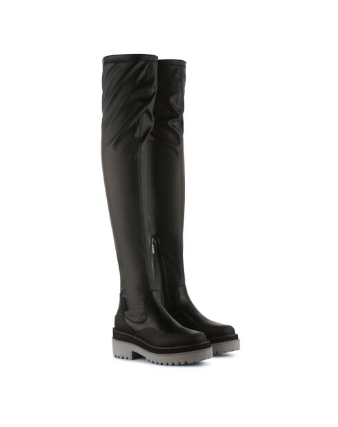 Bottes Fama en Cuir noires