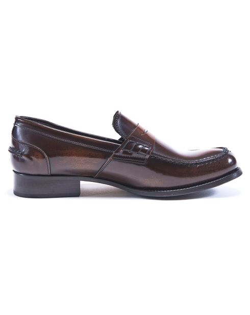Mocassins en Cuir Penny marron