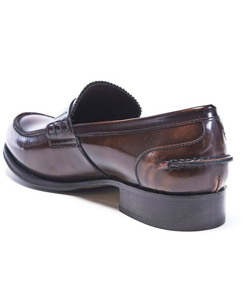 Mocassins en Cuir Penny marron