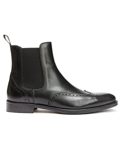 Bottines en Cuir Pablo noires