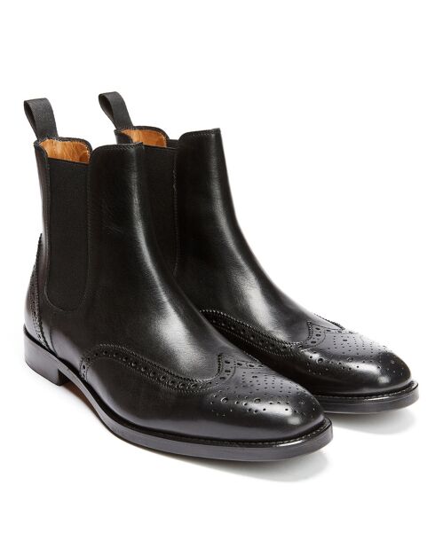 Bottines en Cuir Pablo noires