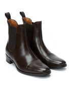 Chelsea Boots en Cuir Victoria marron foncé