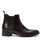 Bottines en Cuir Lola marron foncé