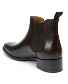 Bottines en Cuir Lola marron foncé