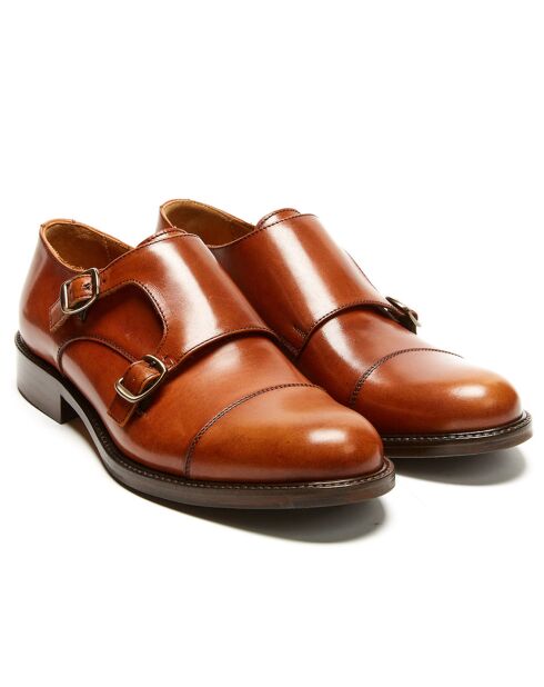 Monniken in Camel Jona-leer