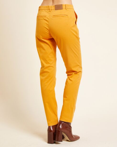 Pantalon chino Morgan tournesol