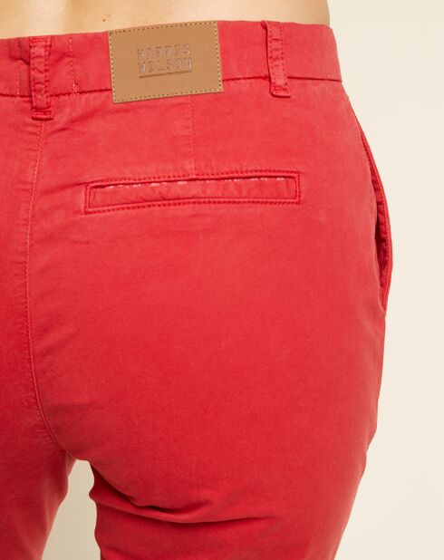 Pantalon chino Morgan groseille