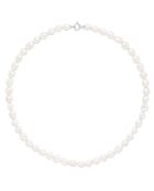 Collier Rang Princesse en Or Blanc & Perles de Culture d'Eau Douce Baroques blanc naturel