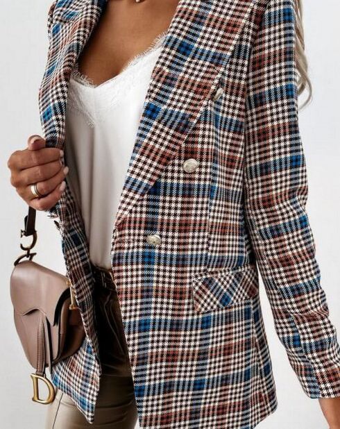 Blauwe blazer van Delaney
