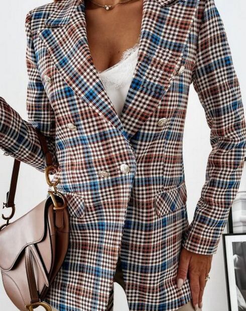 Blauwe blazer van Delaney