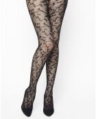 Collant Fashion Cameron résille motif camouflage noir