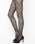 Collant Fashion Cameron résille motif camouflage noir