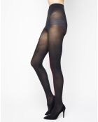 Collant opaque Fashion Baguette Arrière noir/rouge