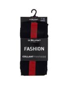 Collant opaque Fashion Baguette Arrière noir/rouge