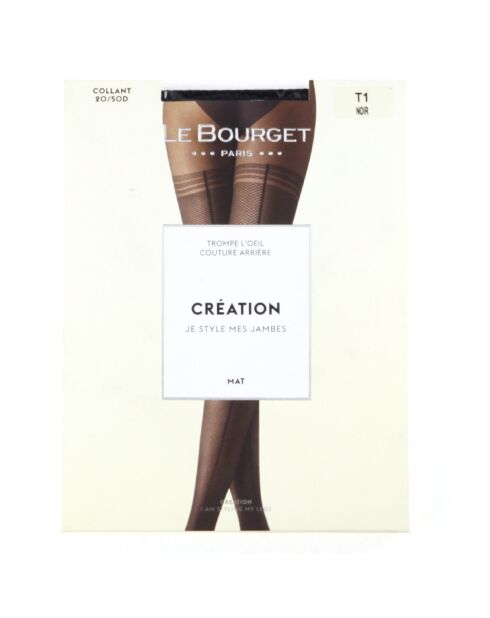 Collant Creation 20/50 deniers à motif noir