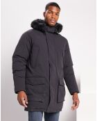 Parka mi-longue Balboa noire