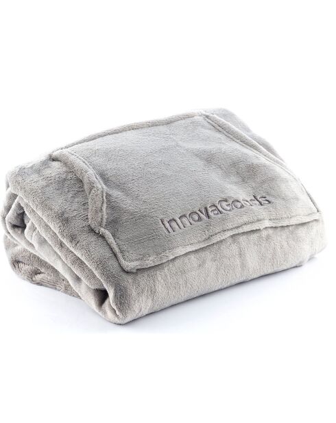 Coperta oversize con maniche in felpa con pile Swug grigio - 160x120x80 cm