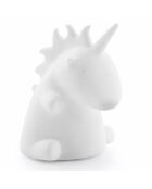 Lampe multicolore licorne LED noire - 9x11x10 cm