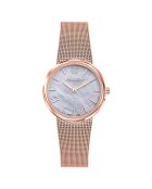 Montre Femme Quartz en Acier Milly doré rose