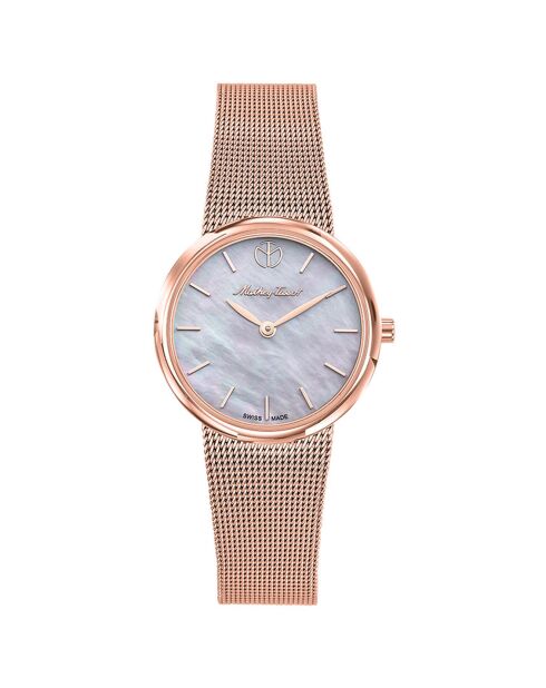 Montre Femme Quartz en Acier Milly doré rose