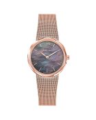 Montre Femme Quartz en Acier Milly doré rose