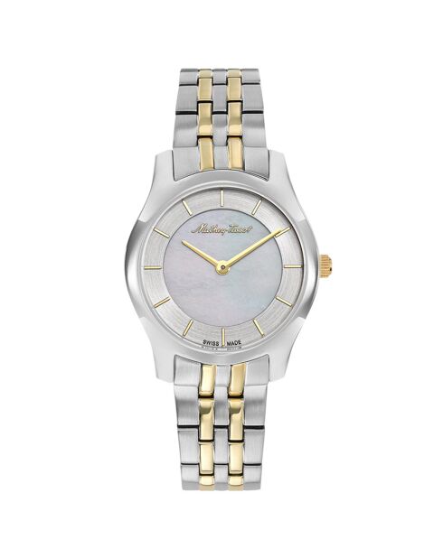 Montre Femme Quartz en Acier Tacy argenté/doré