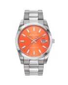 Montre Mixte Quartz en Acier Mathy Sunray argentée