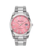 Montre Mixte Quartz en Acier Mathy Sunray argentée