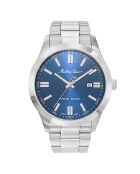 Montre Homme Quartz en Acier Mathy I Jumbo argentée