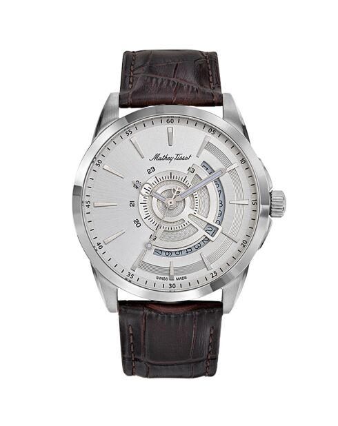 Montre Homme Quartz en Cuir Mondo marron