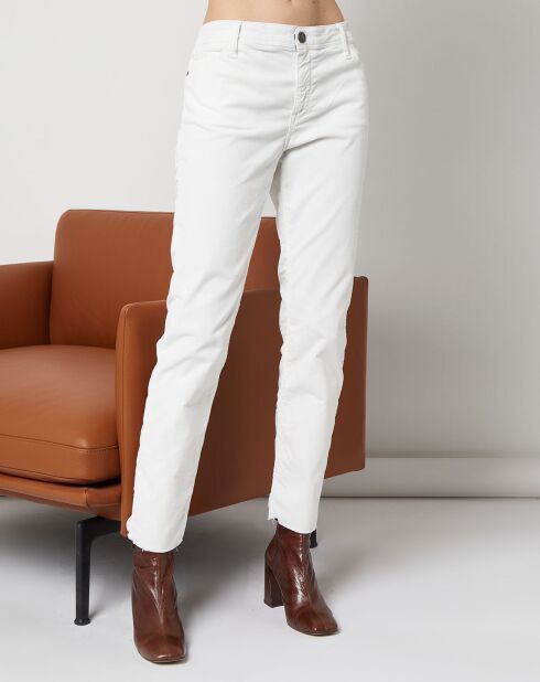 Pantalon en Velours Côtelé Dream écru