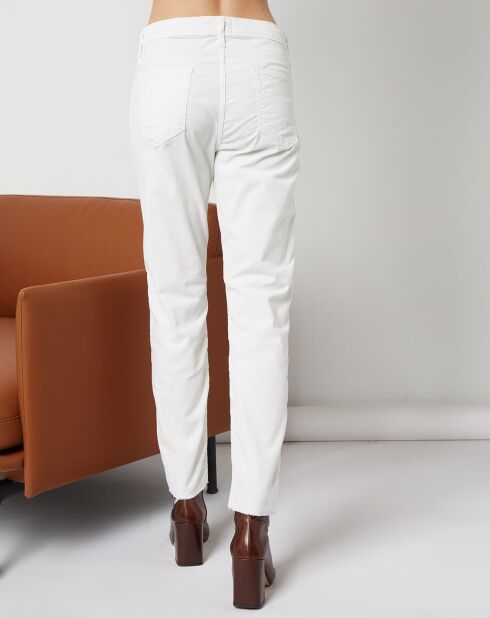 Pantalon en Velours Côtelé Dream écru