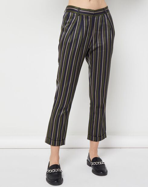 Pantalon Tartuffe vert/marine