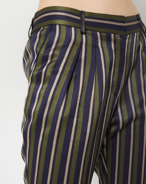 Pantalon Tartuffe vert/marine