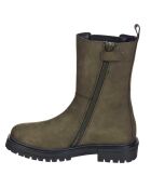 Boots en Cuir Cam kaki