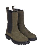 Boots en Cuir Cam kaki