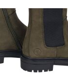 Boots en Cuir Cam kaki