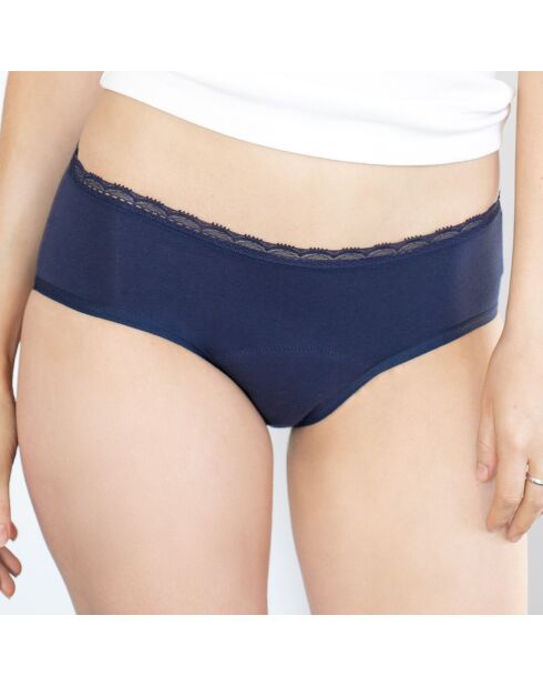 Culotte menstruel bleu marine - flux moyen à abondant