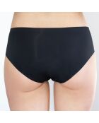 Shorty menstruel invisible noir- flux moyen à abondant