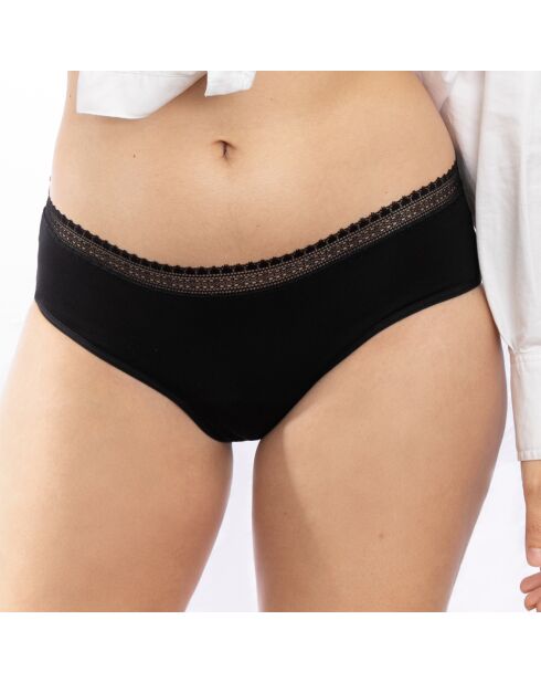 Shorty menstruel coton bio noir