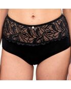 Rosana zwart kanten menstruatieslipje met hoge taille, middelmatige tot zware pasvorm