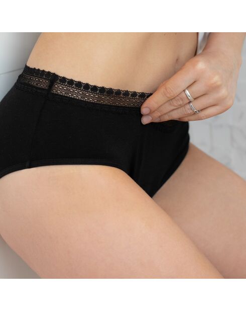 2 Culottes taille haute Bien-Être noires