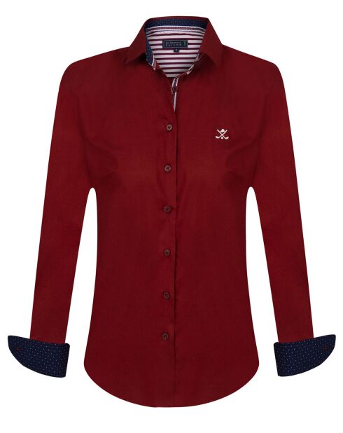 Chemise Huguette bordeaux