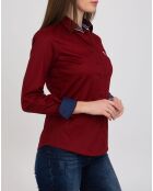 Chemise Huguette bordeaux