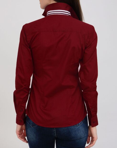 Chemise Huguette bordeaux