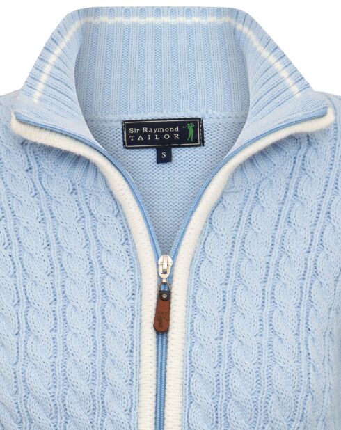 Gilet Zip Marie bleu bebe