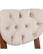 2 Chaises Elma noyer/beige - 86x41.5x43.5 cm